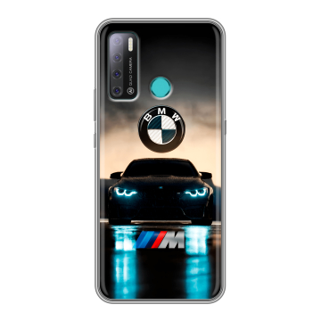 Силиконовый противоударный чехол на Tecno Pouvoir 4 с принтом БМВ BMW Силиконовый противоударный чехол на Tecno Pouvoir 4 с принтом БМВ BMW