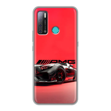 Силиконовый противоударный чехол на Tecno Pouvoir 4 с принтом Мерседес Mercedes AMG Силиконовый противоударный чехол на Tecno Pouvoir 4 с принтом Мерседес Mercedes AMG