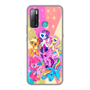 Силиконовый противоударный чехол на Tecno Pouvoir 4 с принтом My little pony Дружба чудо Силиконовый противоударный чехол на Tecno Pouvoir 4 с принтом My little pony Дружба чудо