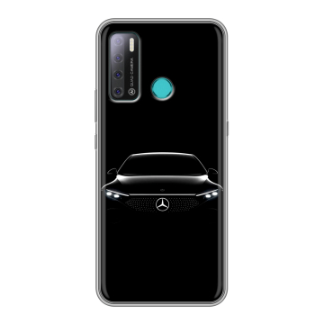 Силиконовый противоударный чехол на Tecno Pouvoir 4 с принтом Mercedes Мерседес Силиконовый противоударный чехол на Tecno Pouvoir 4 с принтом Mercedes Мерседес