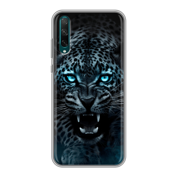 Силиконовый чехол на Huawei Honor 30i с принтом Темный леопард Силиконовый чехол на Huawei Honor 30i с принтом Темный леопард