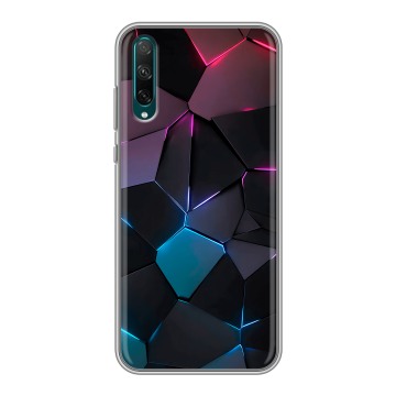 Силиконовый чехол на Huawei Honor 30i с принтом Геометрия неона Силиконовый чехол на Huawei Honor 30i с принтом Геометрия неона
