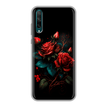 Силиконовый чехол на Huawei Honor 30i с принтом Розы красные