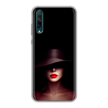 Силиконовый чехол на Huawei Honor 30i с принтом Девушка в шляпе