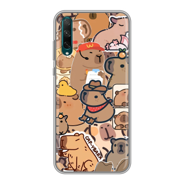 Силиконовый чехол на Huawei Honor 30i с принтом капибара