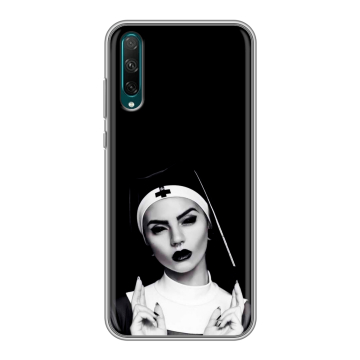Силиконовый чехол на Huawei Honor 30i с принтом монашка