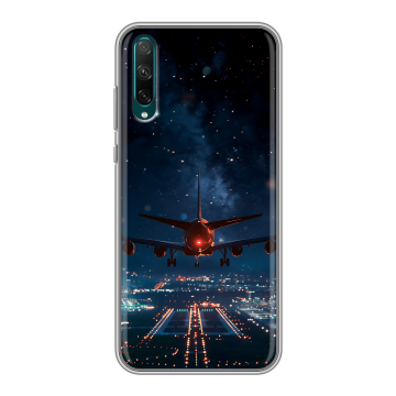 Силиконовый чехол на Huawei Honor 30i с принтом самолет