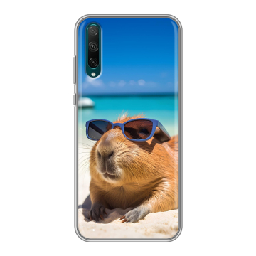 Силиконовый чехол на Huawei Honor 30i с принтом Капибара