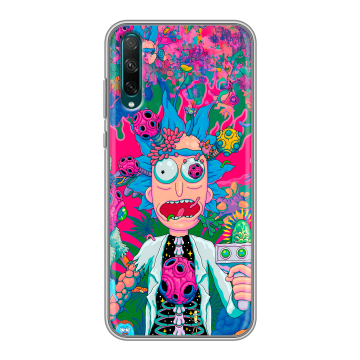 Силиконовый чехол на Huawei Honor 30i с принтом Рик и Морти Rick Morty