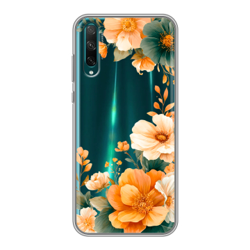 Силиконовый чехол на Huawei Honor 30i с принтом Цветы принт Силиконовый чехол на Huawei Honor 30i с принтом Цветы принт