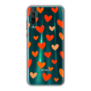Силиконовый чехол на Huawei Honor 30i с принтом Сердечки Силиконовый чехол на Huawei Honor 30i с принтом Сердечки