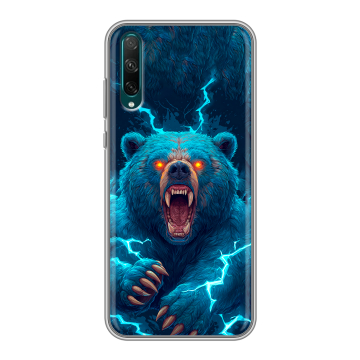 Силиконовый чехол на Huawei Honor 30i с принтом Медведь Силиконовый чехол на Huawei Honor 30i с принтом Медведь