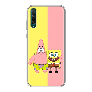 Силиконовый чехол на Huawei Honor 30i с принтом Спанч боб Спанчбоб