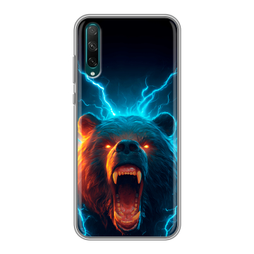Силиконовый чехол на Huawei Honor 30i с принтом Медведь Силиконовый чехол на Huawei Honor 30i с принтом Медведь