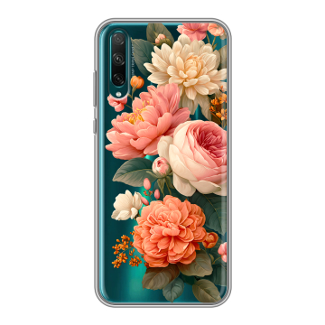 Силиконовый чехол на Huawei Honor 30i с принтом цветы Силиконовый чехол на Huawei Honor 30i с принтом цветы