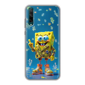 Силиконовый чехол на Huawei Honor 30i с принтом Спанч боб Спанчбоб