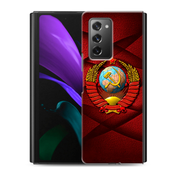 Пластиковый чехол на Samsung Galaxy Z Fold 2 с принтом Герб СССР