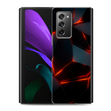 Пластиковый чехол на Samsung Galaxy Z Fold 2 с принтом Яркие абстракции