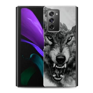 Пластиковый чехол на Samsung Galaxy Z Fold 2 с принтом Волк