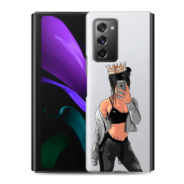 Пластиковый чехол на Samsung Galaxy Z Fold 2 с принтом Женские принты