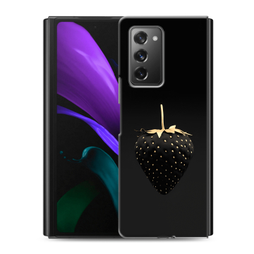 Пластиковый чехол на Samsung Galaxy Z Fold 2 с принтом Черная клубника