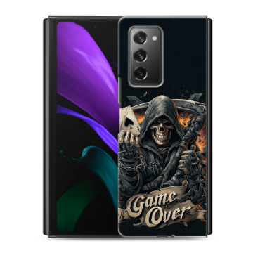 Пластиковый чехол на Samsung Galaxy Z Fold 2 с принтом Скелет карты