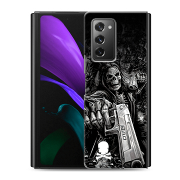 Пластиковый чехол на Samsung Galaxy Z Fold 2 с принтом Скелет