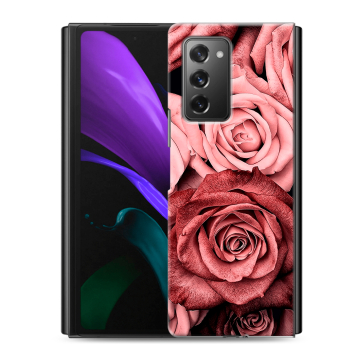Пластиковый чехол на Samsung Galaxy Z Fold 2 с принтом Цветы розы