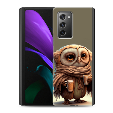 Пластиковый чехол на Samsung Galaxy Z Fold 2 с принтом Сова