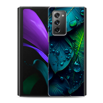 Пластиковый чехол на Samsung Galaxy Z Fold 2 с принтом Листья