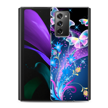 Пластиковый чехол на Samsung Galaxy Z Fold 2 с принтом Бабочки