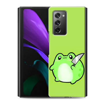 Пластиковый чехол на Samsung Galaxy Z Fold 2 с принтом Лягушенок