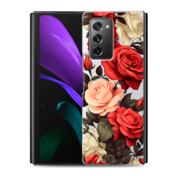 Пластиковый чехол на Samsung Galaxy Z Fold 2 с принтом Розы Пластиковый чехол на Samsung Galaxy Z Fold 2 с принтом Розы