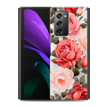 Пластиковый чехол на Samsung Galaxy Z Fold 2 с принтом Розы Пластиковый чехол на Samsung Galaxy Z Fold 2 с принтом Розы
