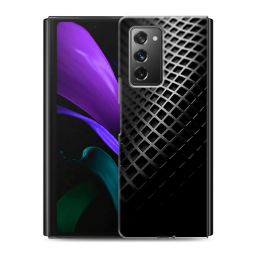 Пластиковый чехол на Samsung Galaxy Z Fold 2 с принтом Текстура металла