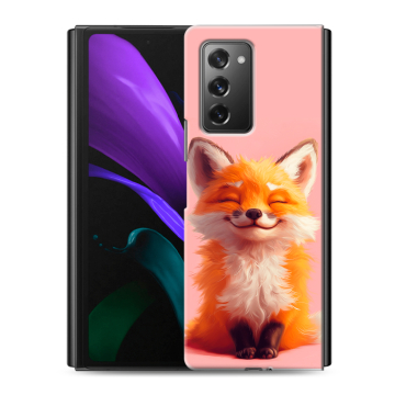 Пластиковый чехол на Samsung Galaxy Z Fold 2 с принтом милая лиса