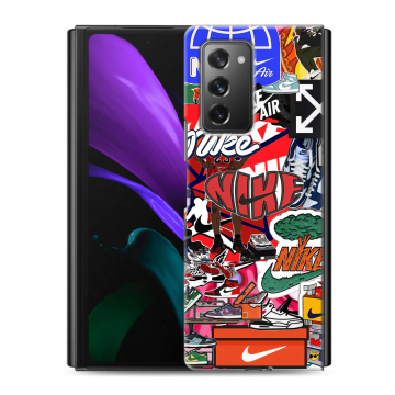 Пластиковый чехол на Samsung Galaxy Z Fold 2 с принтом Найк Nike яркий Пластиковый чехол на Samsung Galaxy Z Fold 2 с принтом Найк Nike яркий