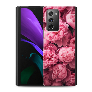Пластиковый чехол на Samsung Galaxy Z Fold 2 с принтом цветы пионы Пластиковый чехол на Samsung Galaxy Z Fold 2 с принтом цветы пионы