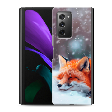 Пластиковый чехол на Samsung Galaxy Z Fold 2 с принтом лиса Пластиковый чехол на Samsung Galaxy Z Fold 2 с принтом лиса
