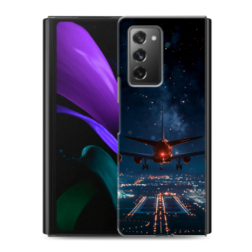 Пластиковый чехол на Samsung Galaxy Z Fold 2 с принтом самолет Пластиковый чехол на Samsung Galaxy Z Fold 2 с принтом самолет