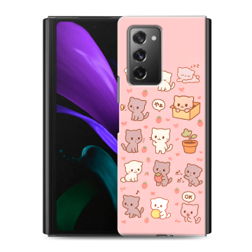 Пластиковый чехол на Samsung Galaxy Z Fold 2 с принтом Hello Kitty Хелоу Кити Пластиковый чехол на Samsung Galaxy Z Fold 2 с принтом Hello Kitty Хелоу Кити