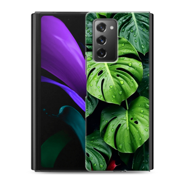 Пластиковый чехол на Samsung Galaxy Z Fold 2 с принтом Листья Пластиковый чехол на Samsung Galaxy Z Fold 2 с принтом Листья