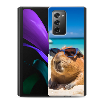 Пластиковый чехол на Samsung Galaxy Z Fold 2 с принтом Капибара