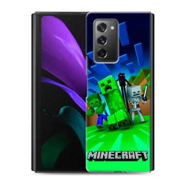 Пластиковый чехол на Samsung Galaxy Z Fold 2 с принтом Майнкрафт Пластиковый чехол на Samsung Galaxy Z Fold 2 с принтом Майнкрафт