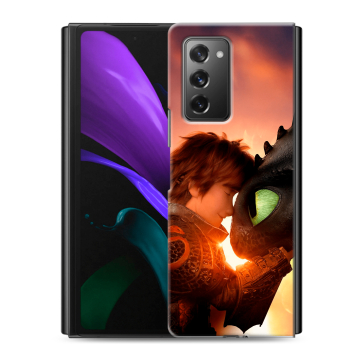 Пластиковый чехол на Samsung Galaxy Z Fold 2 с принтом Как приручить дракона Пластиковый чехол на Samsung Galaxy Z Fold 2 с принтом Как приручить дракона
