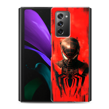 Пластиковый чехол на Samsung Galaxy Z Fold 2 с принтом человек паук spiderman