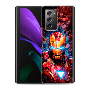 Пластиковый чехол на Samsung Galaxy Z Fold 2 с принтом Железный человек Ironman