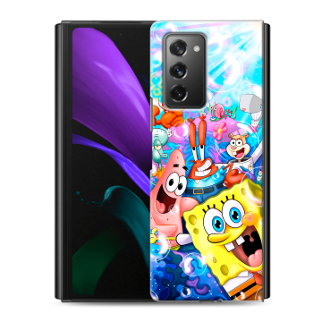 Пластиковый чехол на Samsung Galaxy Z Fold 2 с принтом спанчбоб спанч боб