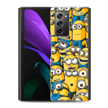 Пластиковый чехол на Samsung Galaxy Z Fold 2 с принтом Миньоны