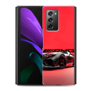 Пластиковый чехол на Samsung Galaxy Z Fold 2 с принтом Мерседес Mercedes AMG Пластиковый чехол на Samsung Galaxy Z Fold 2 с принтом Мерседес Mercedes AMG